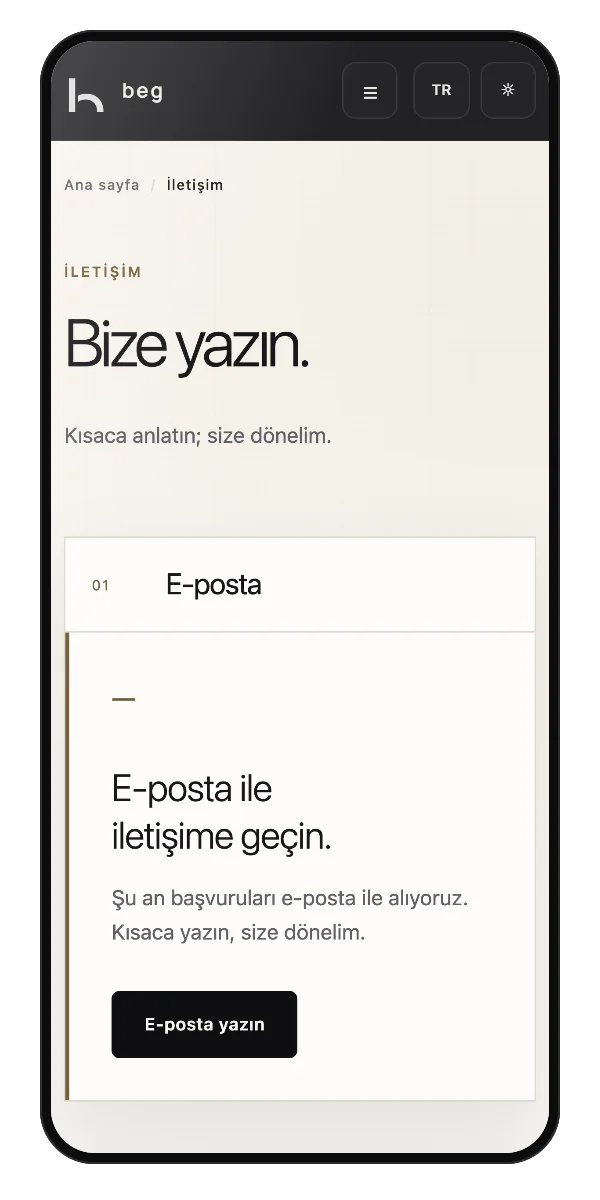 Contact on a phone