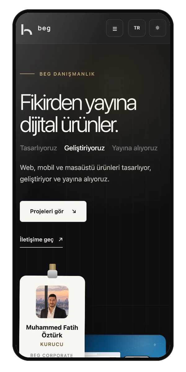 Home page on a phone