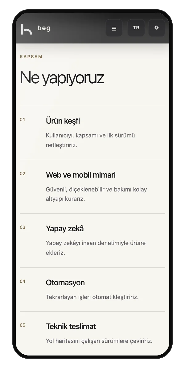 Software consulting on a phone