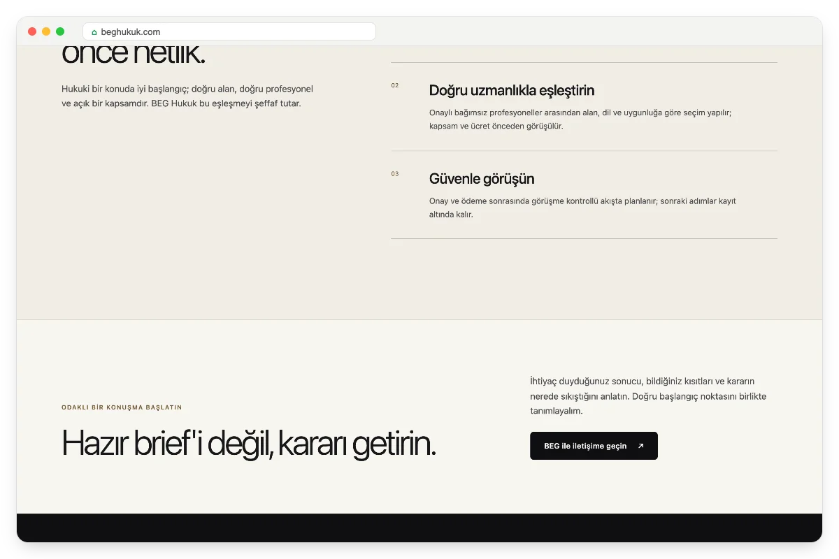 Dosyadan önce netlik bölümü