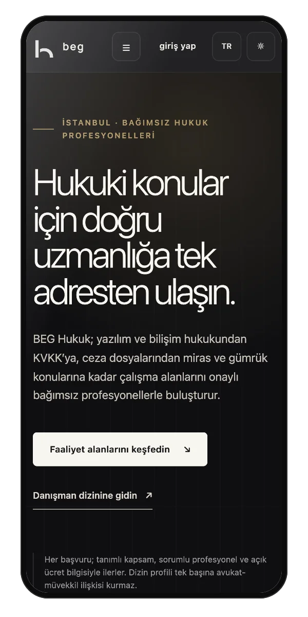 Telefonda ana sayfa