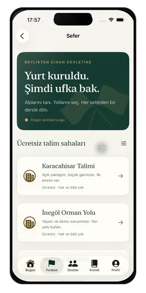 Kazan ya da Kaybet: Sefer ekranı