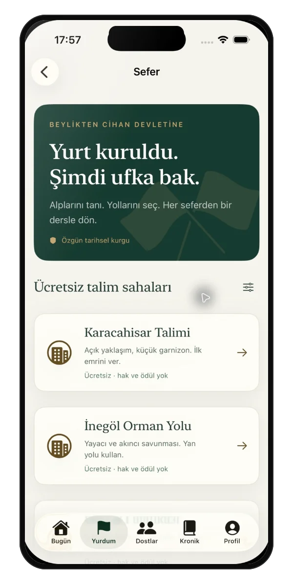 Sefer (campaign) screen