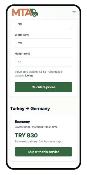 MTA Haulage: Telefonda fiyat teklifi