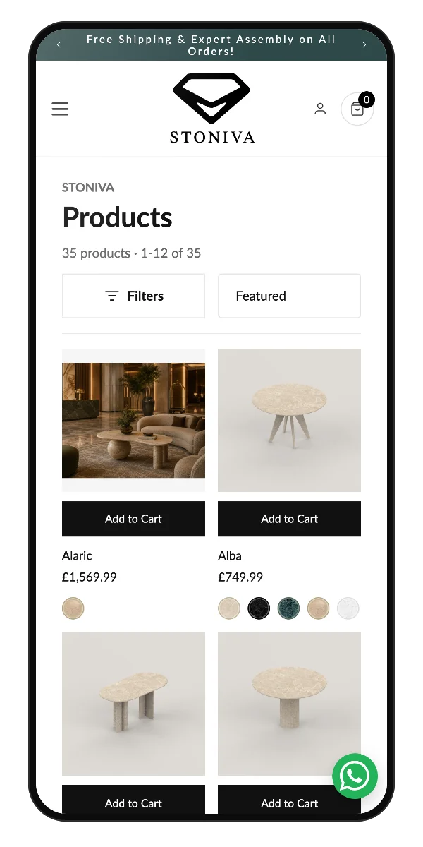 Catalogue on a phone